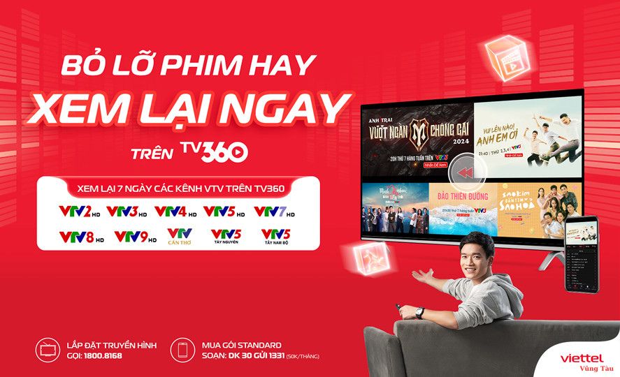 Viettel Vũng Tàu Giới Thiệu Tính Năng Xem Lại 7 Ngày Trên Ứng Dụng TV360